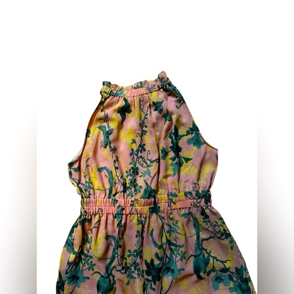 ASOS DESIGN Maternity Chiffon Gathered Waist Halter Jumpsuit In Floral Print 12 - Picture 6 of 11